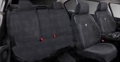 Накидки A003LK58 (Темно-Серый), комплект на весь салон, алькантара