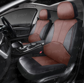 Чехлы PSV Imperial Next 2 FRONT  (Черный-Коричневый), экокожа