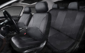 Чехлы PSV Imperial Next (Черный/отстрочка серая), экокожа