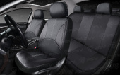 Чехлы PSV Imperial Next (Черный/отстрочка белая), экокожа