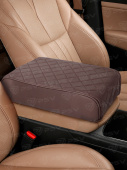 Накладка на подлокотник PSV Pillow (Темно-Коричневый), экокожа 