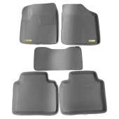 Коврики Nissan Teana I/ Maxima 2003-2008 г. - 3D серый "Kagu"