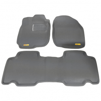Коврики Toyota RAV4 III 2006-2013 г. - Сборка USA, 5 мест, 3D серый "Kagu"