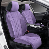 Накидки 2D A004PL237 FRONT (Фиолетовый), на переднее сиденье (1 шт.), алькантара