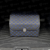Фото Сумка - органайзер 3Д Звезда (30х30х40 см) Черный/Ромб синий, экокожа (гофрокартон) "М" 134732