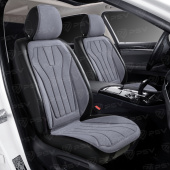 Накидки A001PL237 FRONT (Серый), на переднее сиденье (1 шт.), алькантара