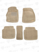 Коврики Mitsubishi Galant IX 2003-2012 г. - 3D бежевый "Tufted"