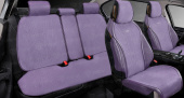 Накидки 2D PSV Lion (Фиолетовый), комплект на весь салон, алькантара