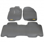 Коврики Toyota RAV4 III 2006-2013 г. - Сборка USA, 5 мест, 3D серый "Kagu"