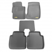 Коврики Honda Accord VII 2002-2008 г. - V6, USA 3D серый "Kagu"