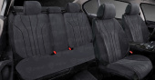 Накидки 2D A004PL237 (Темно-Серый), комплект на весь салон, алькантара