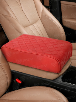 Накладка на подлокотник PSV Pillow (Бордовый), экокожа 