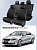 Чехлы Skoda Octavia А7 2013-2020 г. - (Active/Ambition) без заднего подлокотника, черный/отстрочка белая (Loto) "Статус"