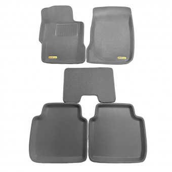 Коврики Honda Accord VII 2002-2008 г. - V6, USA 3D серый "Kagu"