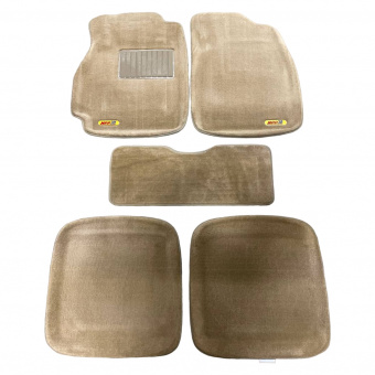 Коврики Mitsubishi Lancer IX 2000-2010 г. - 3D бежевый "Tufted"