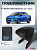 Автоподлокотник Chevrolet Aveo II 2011-2020 г. - РОМБ/отстрочка черная, черная экокожа