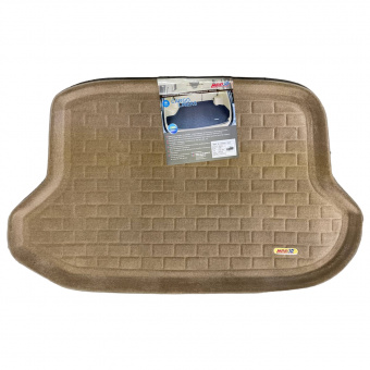 Коврик багажника Honda CR-V II 2001-2006 г. - 3D бежевый "Tufted"