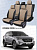Чехлы Hyundai Creta I 2016-2021 г. - черно-бежевый (Loto) "Статус"